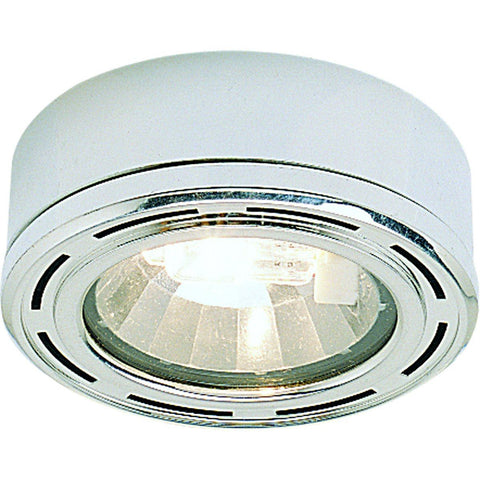 Mini Xenon Grooved Trim, Chrome with Housing Recessed Nora Lighting 