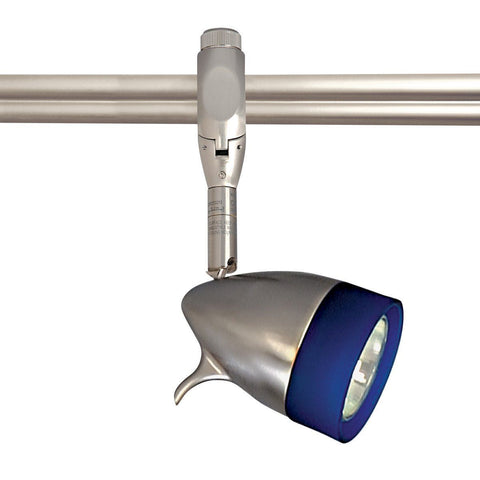 Kano Spot Lamp Holder - Brushed Nickel, Frost Glass Ring Tracks Nora Lighting 