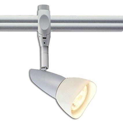 New Mirage 120V Monorail Lamp Holder - Choice of Bronze, Nickel or Silver Tracks Nora Lighting Silver Porcelain White 