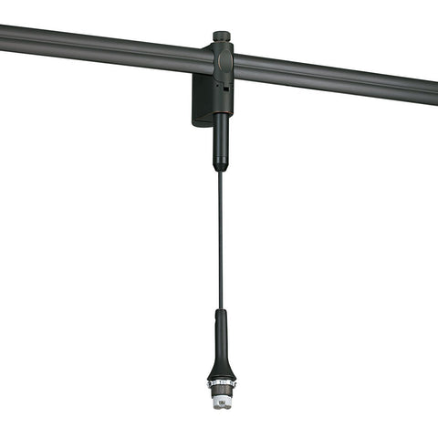 8.5' Low Voltage Rail Mounted Pendant Assembly, Brushed Nickel Tracks Nora Lighting 