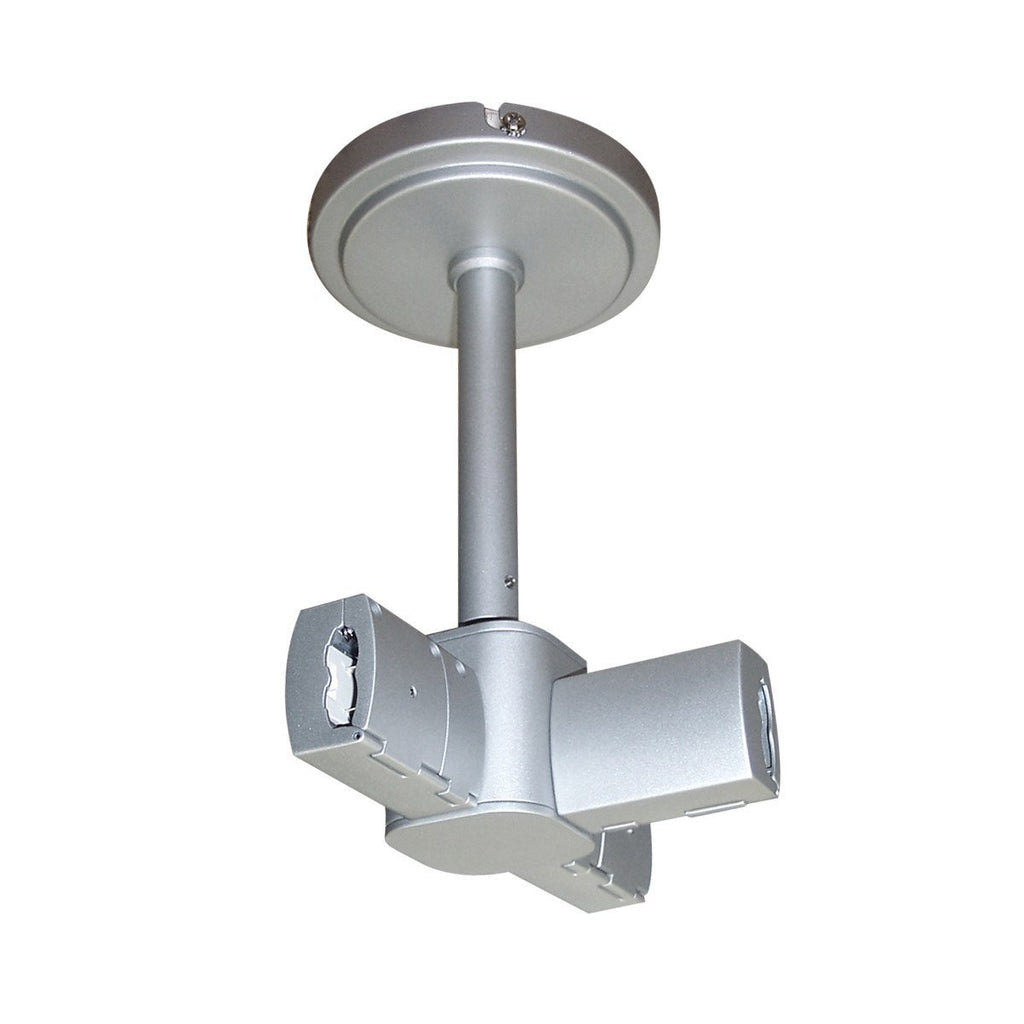 Live T-Connector, 7-1/2" - 11-1/2" Telescopic Power Stem, Brushed Nickel Tracks Nora Lighting 