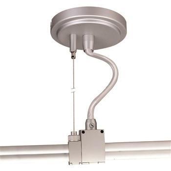 Nora Flex Rail NRS90 Round Power Canopy w/Extended Cord (3 Finish Options) Tracks Nora Lighting Silver 20' plus Support Cable 