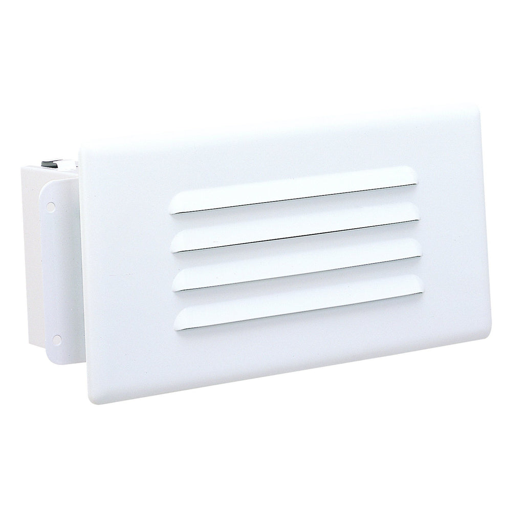 40W Step Light, Louver Face, White Wall Nora Lighting White 