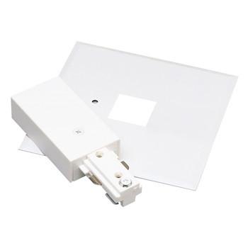 Live End with Canopy for Nora/Halo 2-Circuit Track - White, Silver or Black Tracks Nora Lighting White 