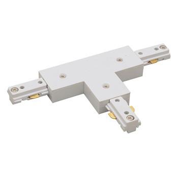 T-Connector for Nora Dual Circuit Track - 3 Finish Options Tracks Nora Lighting White, Right Polarity 