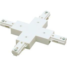 X-Connector for Nora Dual Circuit Track - 3 Finish Options Tracks Nora Lighting White, Right Polarity 
