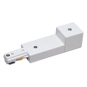 Live End Conduit Conductor for Nora Dual Circuit Track - 3 Finish Options Tracks Nora Lighting White, Left Polarity 