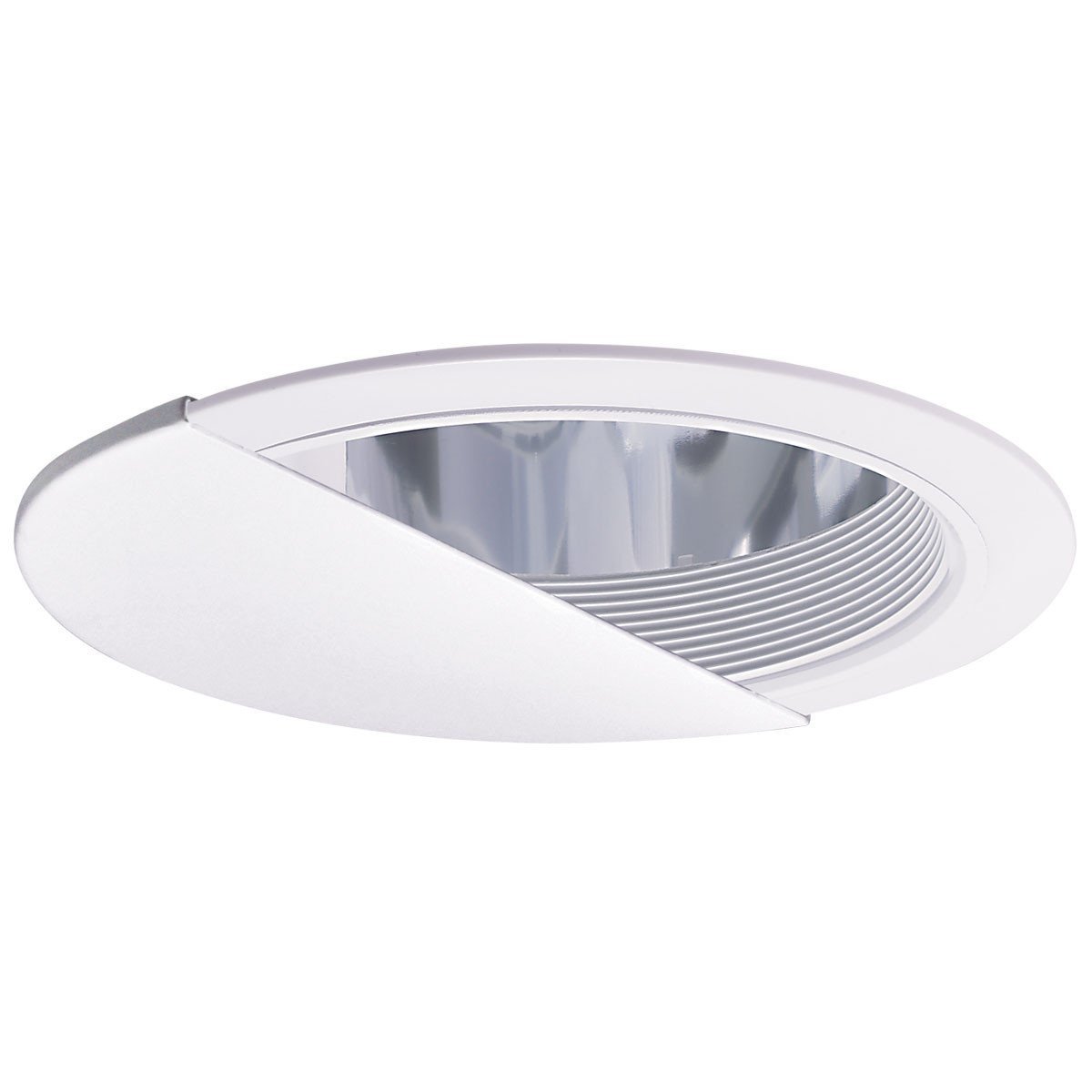 Specular Clear Reflector, White Baffle, Wall Wash & Plastic Ring Recessed Nora Lighting 