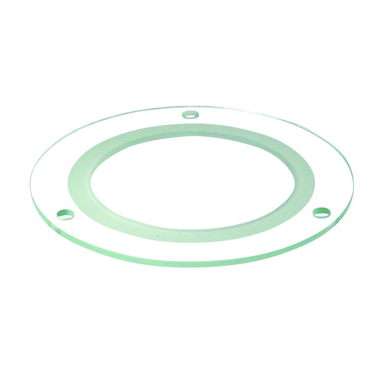 4" Tempered Frosted Center, Clear Outer, 3.125" Open Recessed Nora Lighting 