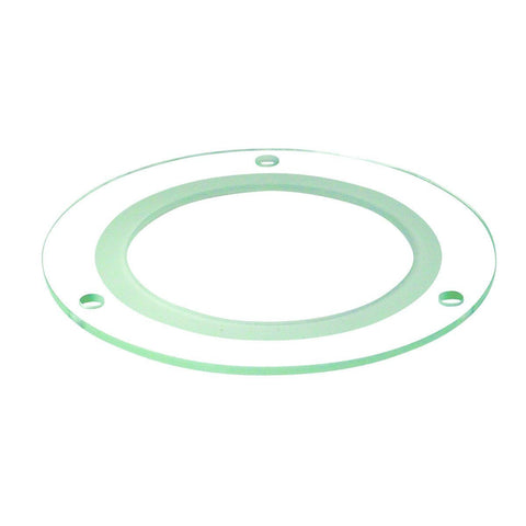 4" Deco Glass for Nora Marquise Series Recessed - Clear Glass w/Frosted Center and 3 1/8" Open Center