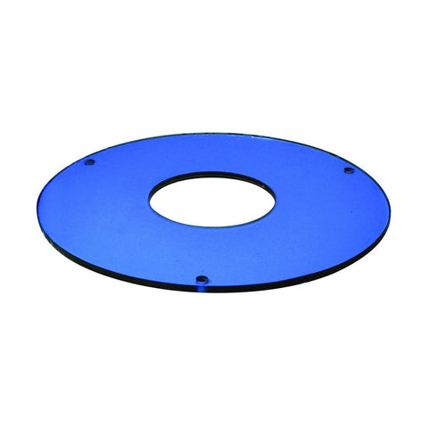 8" Tempered Blue, 6-5/8" Open Center Recessed Nora Lighting 