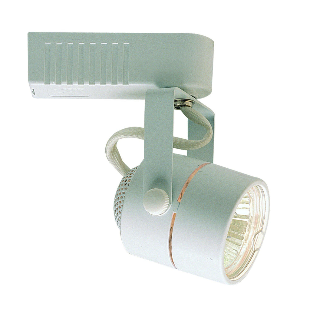 Cylinder 50W MR16 Track Head - White, H-Style for Halo Systems Tracks Nora Lighting White 