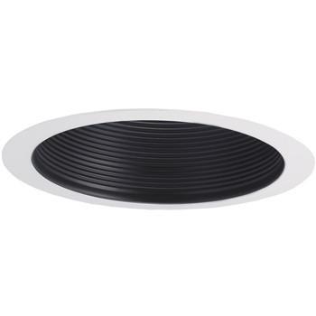 6" Shallow Air-Tight Baffle Cone - 4 Finish Options Recessed Nora Lighting White Cone with White Flange 