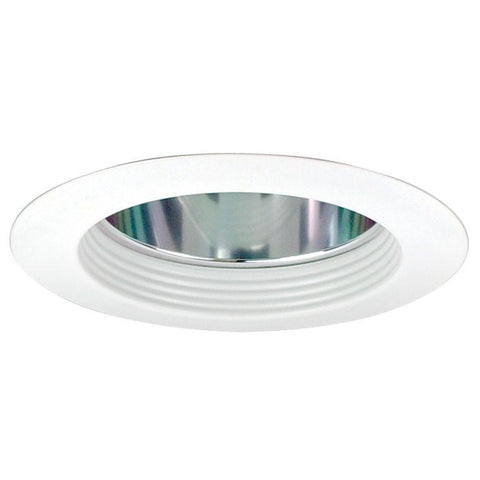 White Baffle, Specular Clear Reflector, White Flange Recessed Nora Lighting 