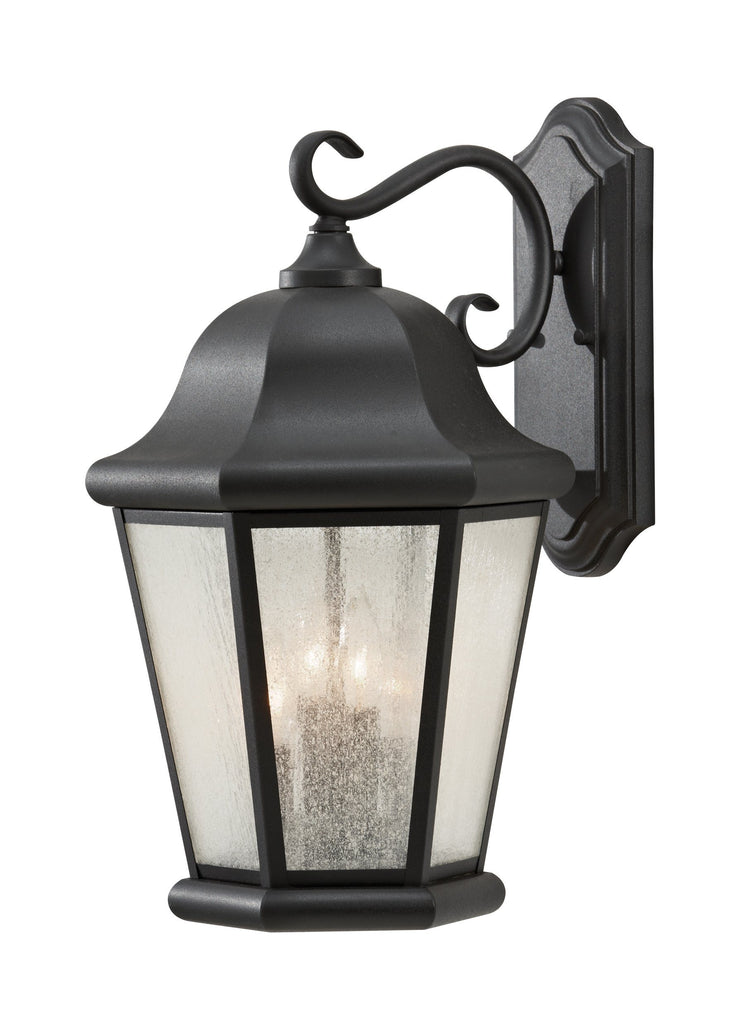 Martinsville Extra Large Four Light Outdoor Wall Lantern - Black Outdoor Sea Gull Lighting 