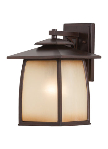Wright House Large One Light Outdoor Wall Lantern - Sorrel Brown Outdoor Sea Gull Lighting 