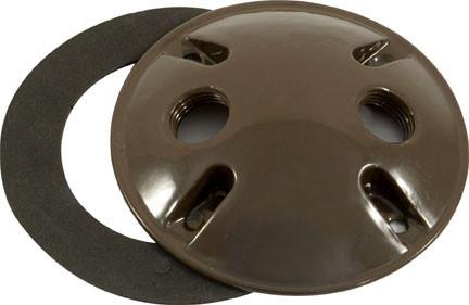 Round Box Cover w/Two 1/2" Holes Outdoor Dabmar 