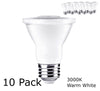 LED PAR20 Dimmable LITE Series Bulb (Choose 3000K or 5000K) Bulbs Dazzling Spaces 10 Pack 3000K 