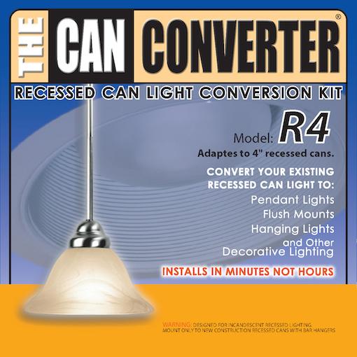Recessed Light Converter Kit For 4" Recessed Lights Recessed Can Converter N/A 