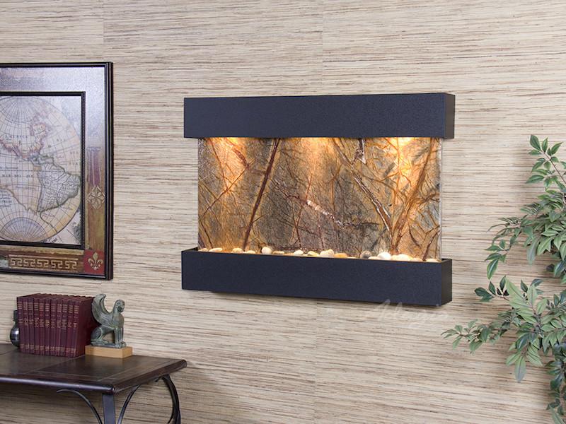 Reflection Creek - Textured Black - Brown Marble Fountains Adagio 