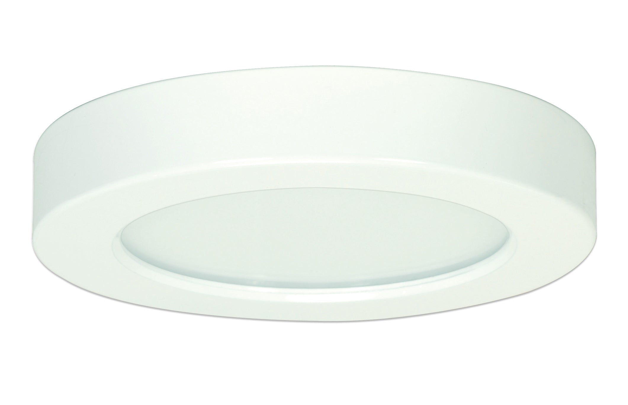 10.5 watt 5.5" LED Flush Mount; 4000K - Round, White