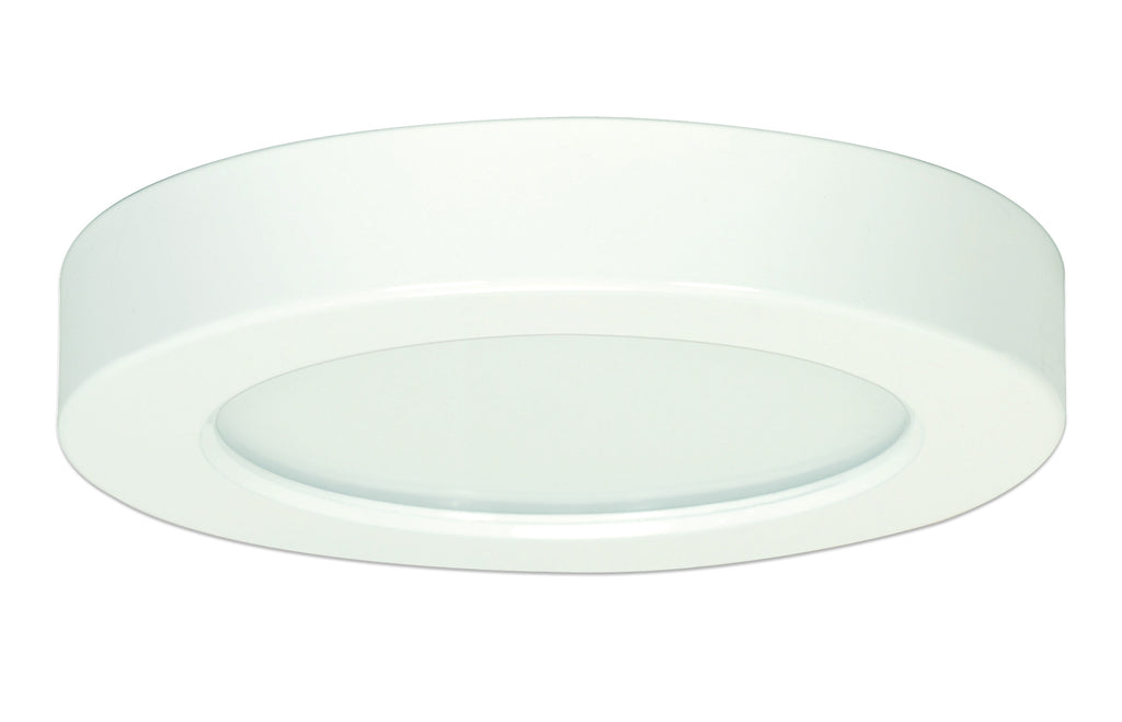 10.5 watt 5.5" LED Flush Mount; 4000K - Round, White