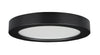 13.5 watt 7" LED Flush Mount; 3000K - Round, Black