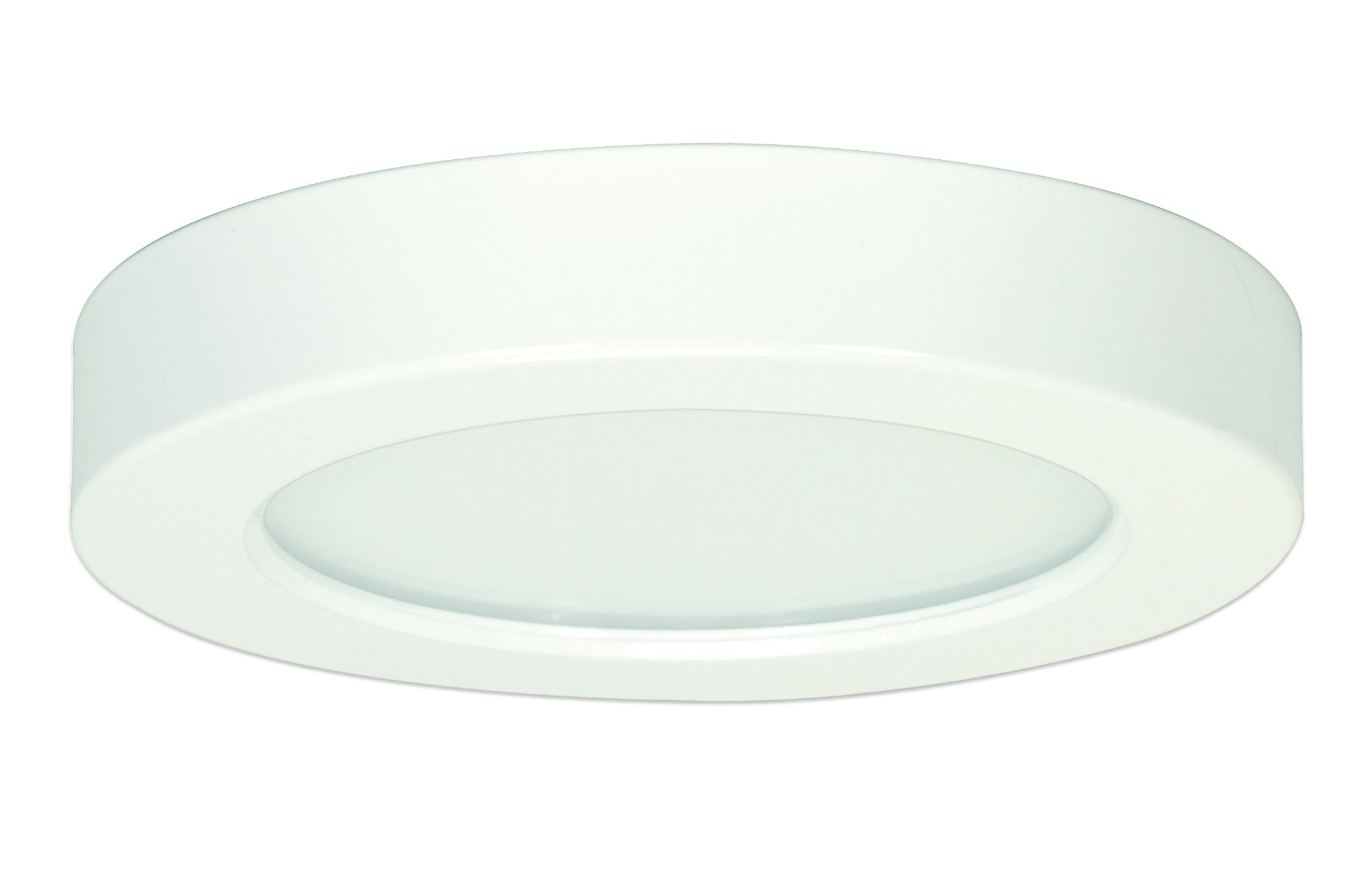 10.5 watt 5.5" LED Flush Mount; 3000K - Round, White