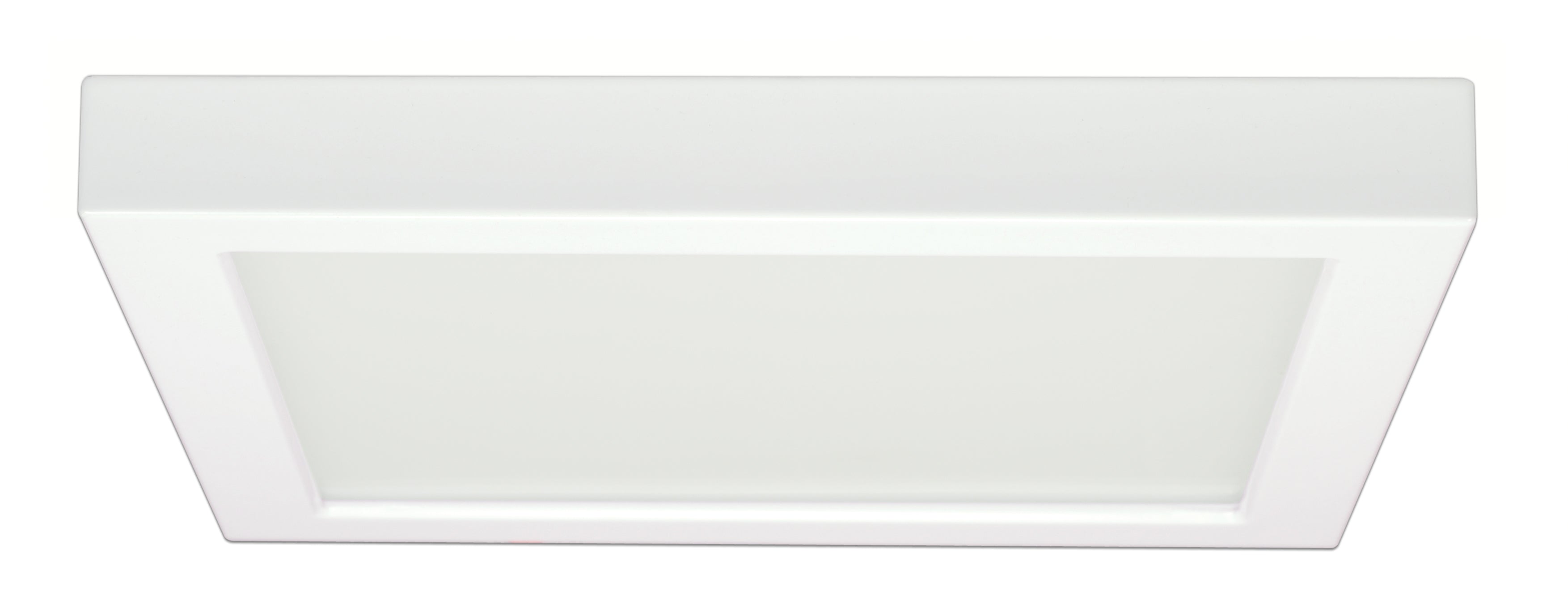 18.5 watt 9" LED Flush Mount; 3000K - Square, White