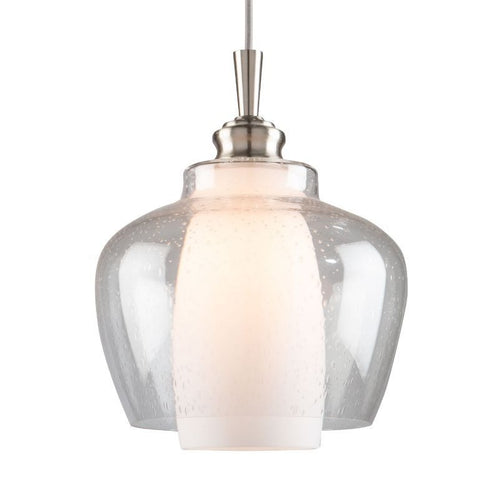 Decanter 11 inch wide Pendant - Brushed Nickel