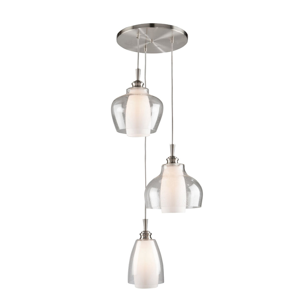 Decanter 18 inch wide Pendant - Brushed Nickel