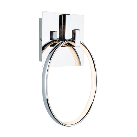 Trapeze 10 inch wide Wall Light - Chrome