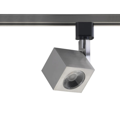 LED Track Head - Square - Brushed Nickel Ceiling Nuvo Lighting 36 Degree Flood 