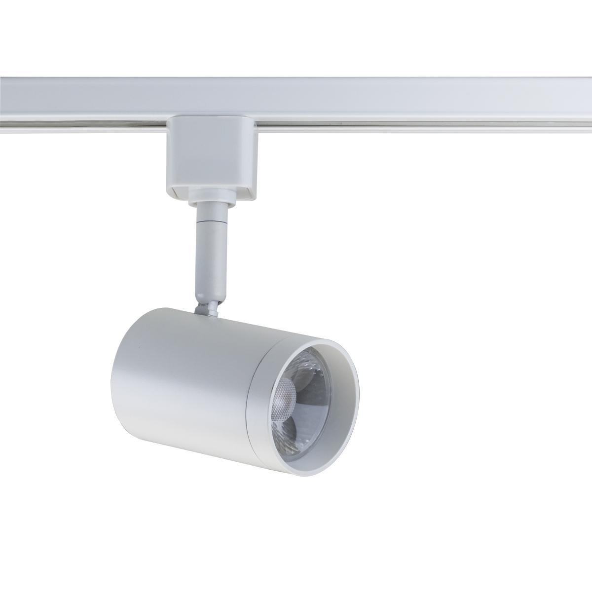 LED Track Head - Small Cylinder - White Ceiling Nuvo Lighting 24 Degree Spot 