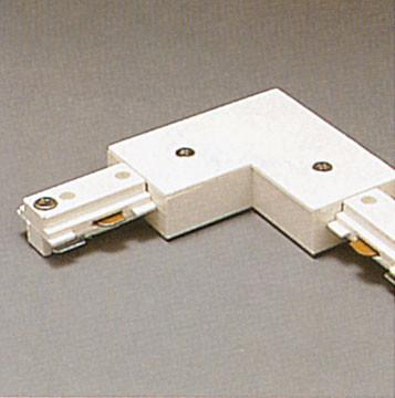 One-Circuit L connector - White Tracks PLC Lighting 