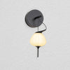 Lecce 5" Integrated LED Wall Sconce with Glass Shade in Black