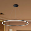 Tania 39"w LED Adjustable Suspension Chandelier - Black Ceiling Vonn 