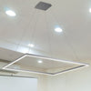 Atria 39"w LED Adjustable Suspension Square Chandelier - Silver Ceiling Vonn 