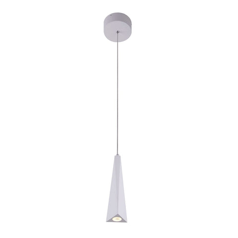 Polaris 5"w LED Pendant - White Ceiling Vonn 