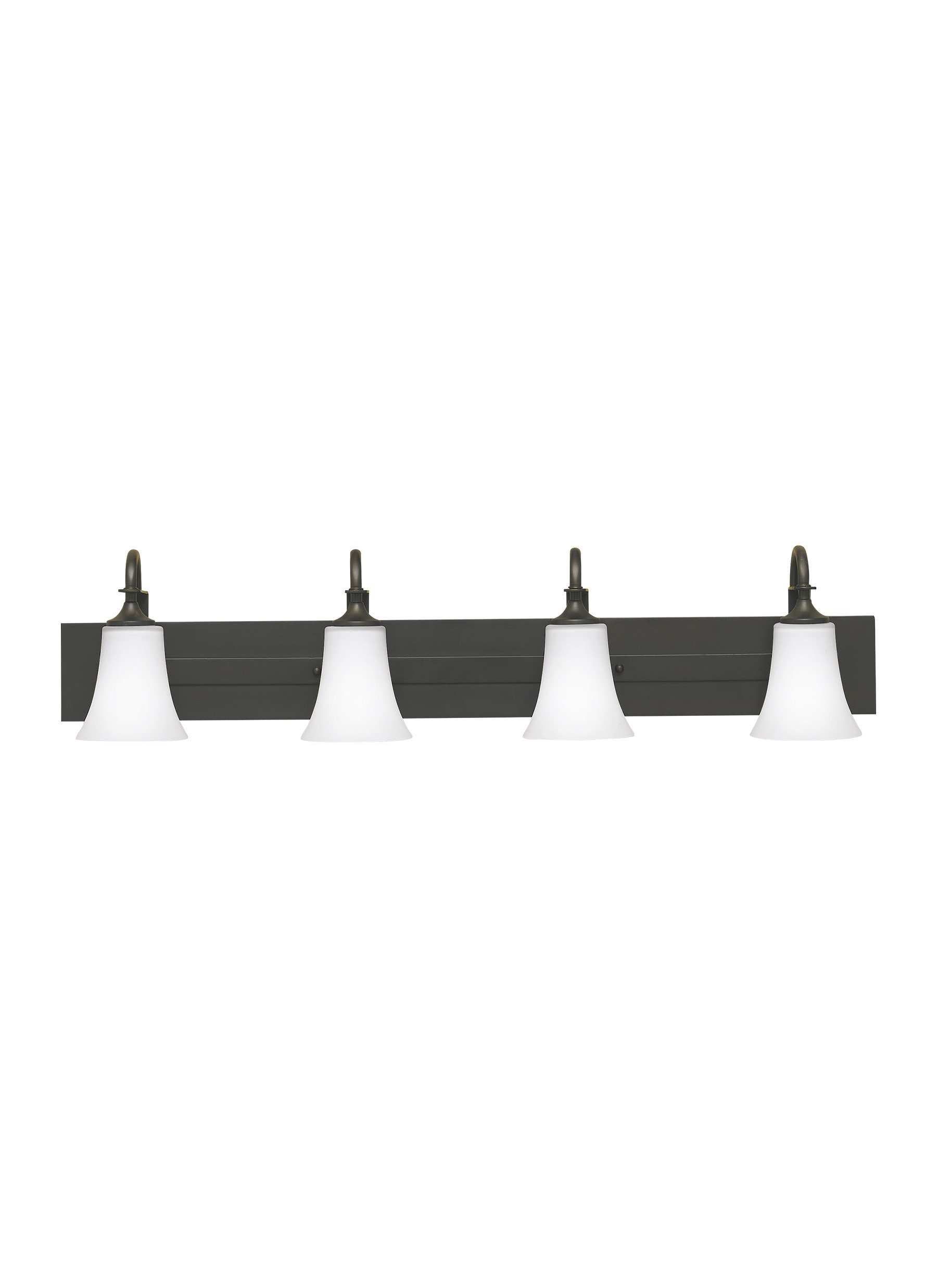 Barrington Four Light Bath Vanity Fixture - Oil Rubbed Bronze Wall Sea Gull Lighting 