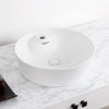 Isabella Plus Collection Round Above Mount Basin with Single Faucet Hole and Center Drain