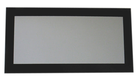 Aeri Rectangular Shaped Mirror with Laminated Black Glass Frame