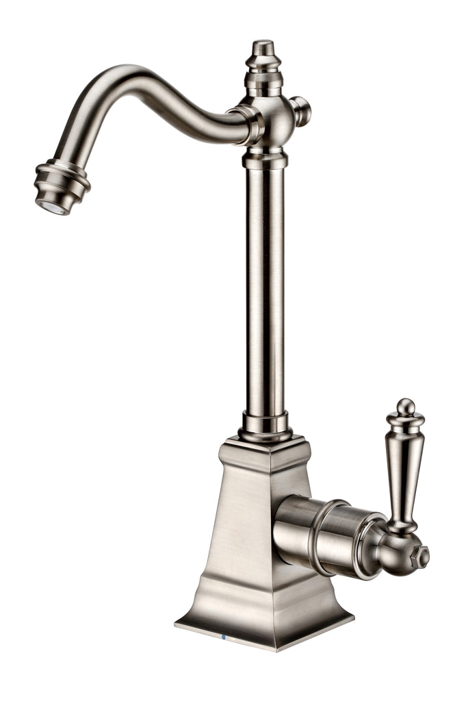 Point of Use Cold Water Drinking Faucet with Traditional Swivel Spout