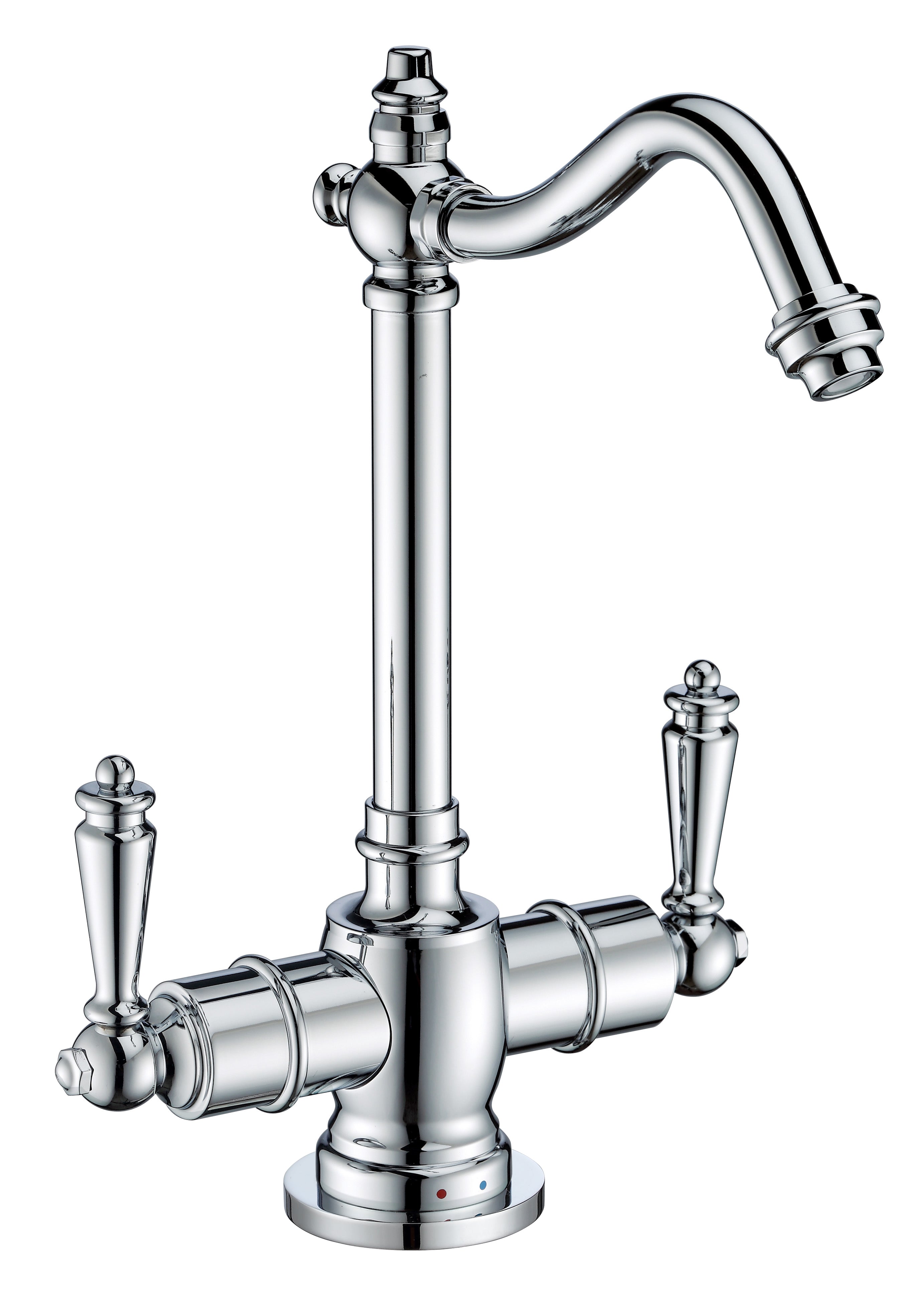 Point of Use Instant Hot/Cold Water Drinking Faucet with Traditional Swivel Spout