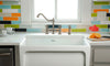 Vintage III Plus Bridge Faucet with Long Traditional Swivel Spout, Cross Handles and Solid Brass Side Spray