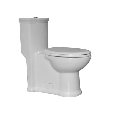 Magic Flush Eco-Friendly One Piece Toilet with a Siphonic Action Dual Flush System,  Elongated Bowl, 1.3/0.9 GPF and WaterSense Certified