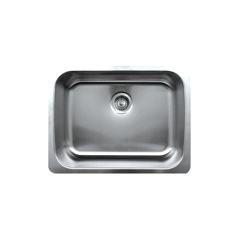 Noah's Collection Brushed Stainless Steel Single Bowl Undermount Sink