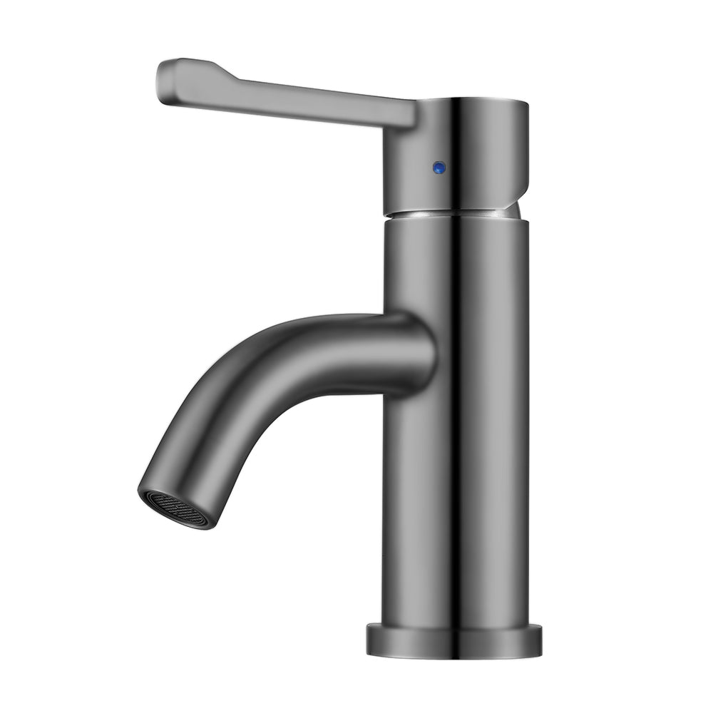 Waterhaus Solid Stainless Steel, single hole, extended single lever lavatory faucet