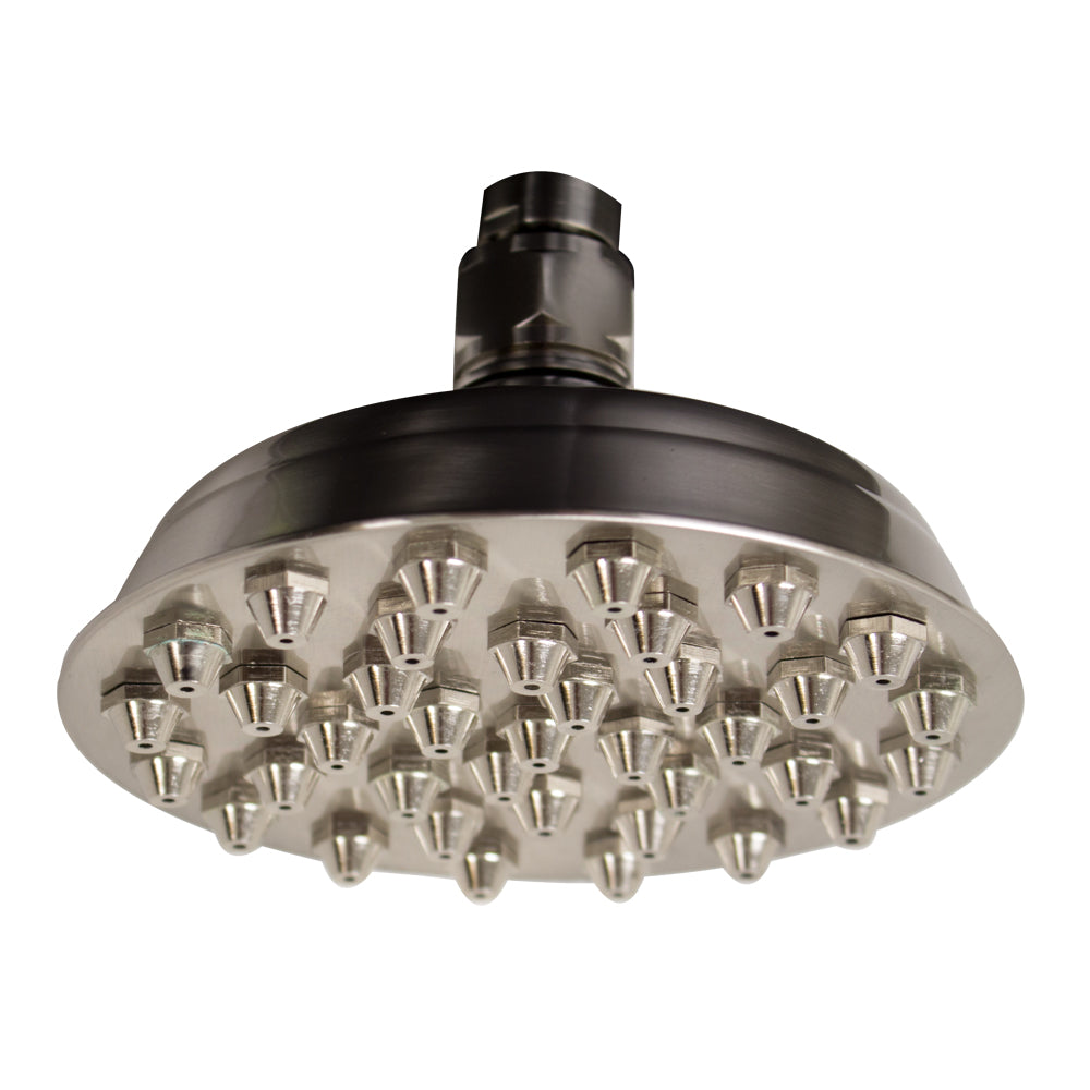 Showerhaus Small Sunflower Rainfall Showerhead with 37 nozzles - Solid Brass Construction with Adjustable Ball Joint