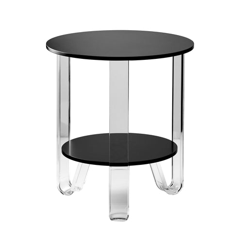 Jordan Acrylic Accent Table - Black Furniture Adesso 